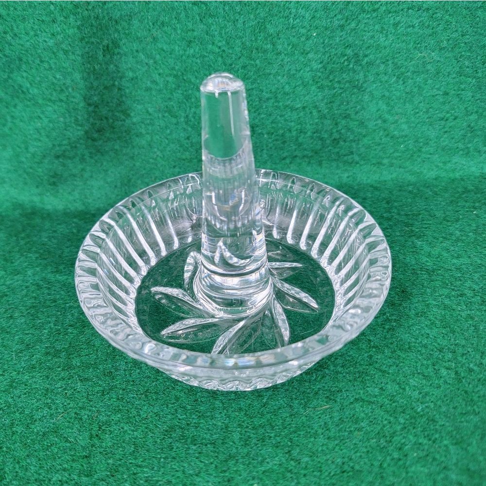 Vintage Clear Glass Ring Holder